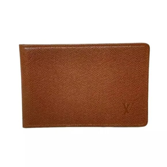 Louis Vuitton Handbags - 100% Authentic LOUIS VUITTON Brown Taiga Pass Holder 115-113024